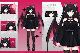 design and rig for vtuber model, live2d character for vtube studio
