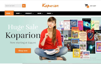 design ebook shopify store online course digital product shopify website