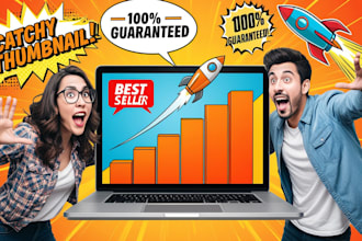 design a premium clickbait   youtube thumbnail in 2 hrs