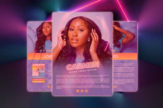 clickable press kit, epk, pitch deck, media kit, one sheet