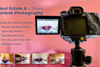 provide professional airbnb real estate photography in morocoo