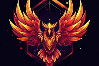 do medieval fantasy game, rpg, mmo game logo