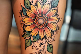 create unique custom tattoo any tattoo design, tattoo artist