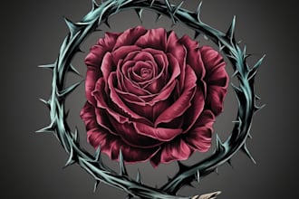 draw a realistic tattoo design