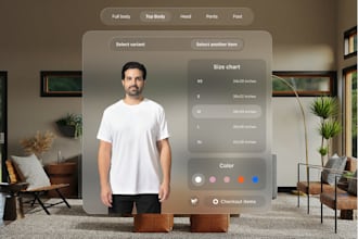 augmented reality app, virtual try on, VR app, ar ecommerce or virtual tryon app