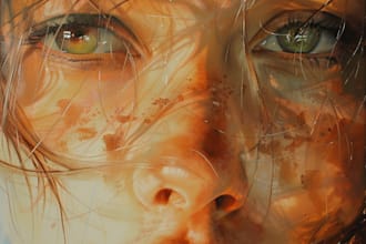 draw realistic digital oil painting portrait