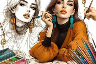 do professional technical flat sketches for fashion design