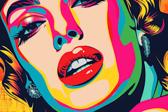 create pop art portrait