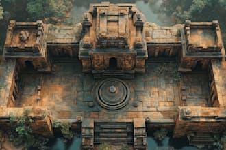 create ai generated top down dnd maps