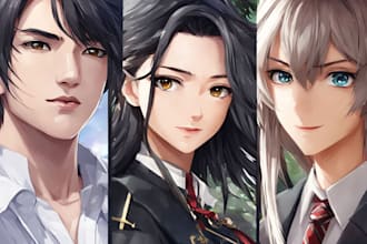 create awesome anime portrait for you