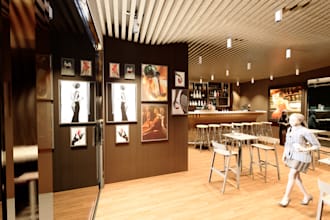 design bar, shop, outlet design