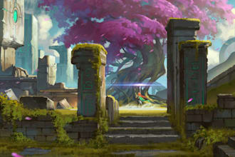do environment concept art illustration for your game style