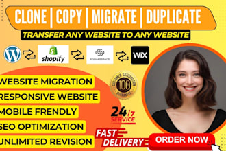 design top ranking wix website migrate clone shopify squarespace to wordpress