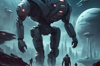 make a sci fi illustration for you