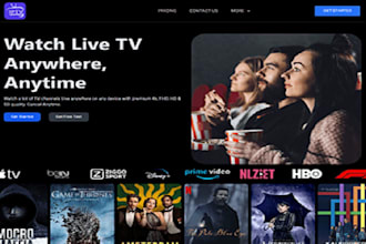 design iptv reseller website with premium features and unlimited credit