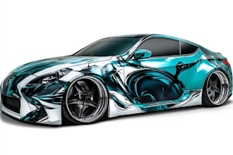 make branding vehicle wrap, car wrap, van wrap