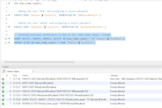 write sql queries, create sql databases, develop erd diagrams, power bi reports
