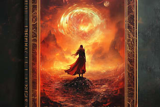 create a fantasy book cover design