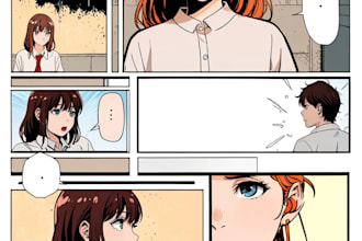 make a comic or illustration page in my art style