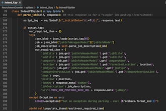 web scraping, contacts parsing, and mining professionally