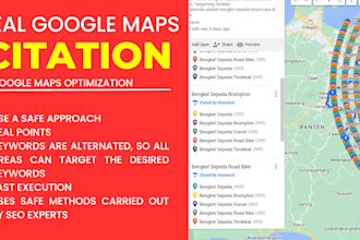 do real 12000 google maps citation to optimize your business