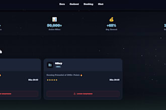create reward earning website with admin panel