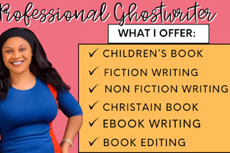 children book ghostwriter, kid moral story writer, children story book writer
