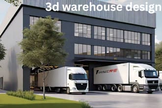 do expert 3d warehouse , interactive warehouse ,industrial warehouse design