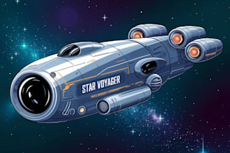 cerate concept art spaceship or vehicle design