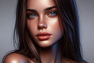 make realistic digital portrait