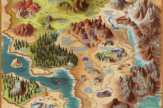 make highly detailed fantasy maps for you