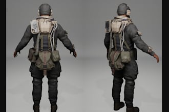 3d game character, game assets, dayz game model, texture3d, 3d human model, nsfw