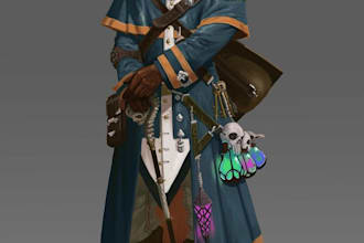 illustrate your oc or dnd character art