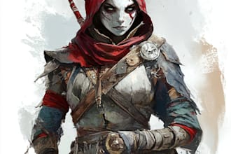 draw your d and d character or character art