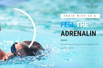 design fitness gym website personal trainer health and fitness sport website