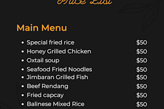 do your best menu design