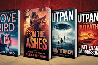 do professional book cover design or ebook cover, amazon KDP with 3d mockup