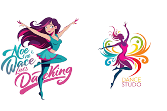 do creative night club woman dance studio logo