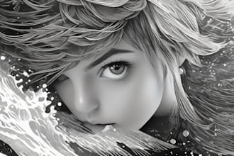 awesome engraving drawing illustration from your photo