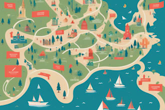 create a vector map illustration for any of your events