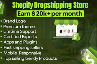 shopify expert create and design shopify store SEO marketing optiimisation