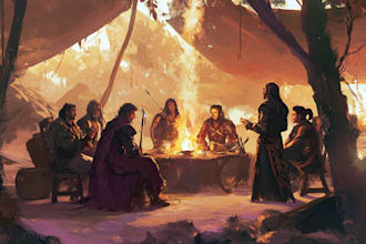 do a dnd character or dnd party art