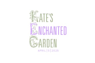 do a watercolor hand drawn garden logo design