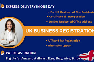 handle UK ltd company registration formation vat registration utr  eor