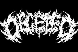 create death metal, black metal, and brutal death metal logo in 1 day