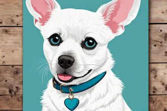 design a custom disney pet portrait