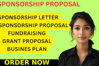 design your fundraising or sponsorship proposals