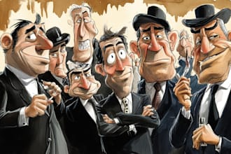 create political and editorial cartoons