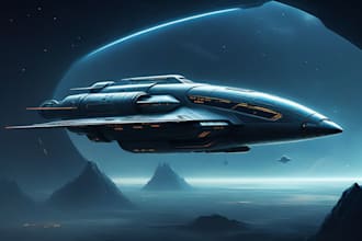 design a sci fi spaceship