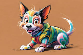 create a unique disney pet portrait